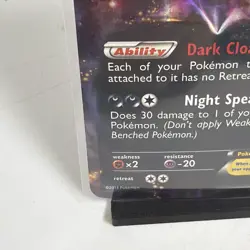 Darkrai EX Ultra Rare Legendary Treasures 88/113 NM Pokemon Card - Image 5
