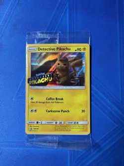 Detective Pikachu - (Stamped) SM190 Holo Promo Card (New/Sealed) - Image 1