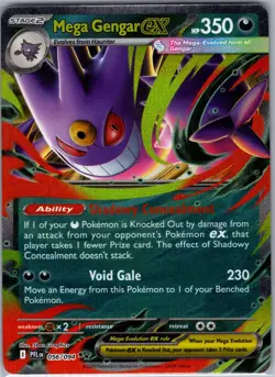 Mega Gengar ex 056/094 ME02: Phantasmal Flames - Pokemon Card - NM - Image 1