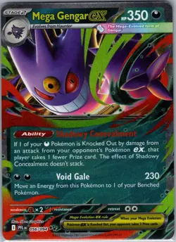 Mega Gengar ex 056/094 ME02: Phantasmal Flames - Pokemon Card - NM - Image 1