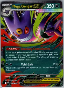 Mega Gengar ex 056/094 ME02: Phantasmal Flames - Pokemon Card - NM - Image 1