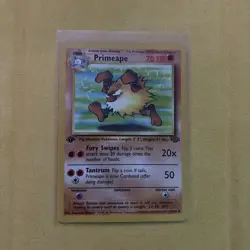 Pokemon Cards: Jungle 1st Edition Uncommon: Primeape 43/64 - Image 1