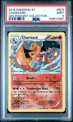 2016 POKEMON XY GENERATIONS RADIANT COLL #RC5 CHARIZARD PSA 9 - Image 1