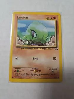 Pokemon Neo Discovery Set COMMON Larvitar 57/75 WOTC Tcg 🔥 - Image 1