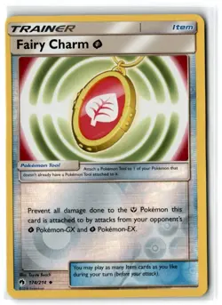 2018 Sun & Moon - Lost Thunder Fairy Charm {G} #174 Uncommon Reverse Holo - Image 1