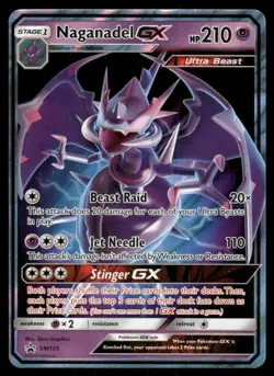 Naganadel GX SM125 Black Star Promo Holo Pokemon TCG Card Near Mint - Image 1