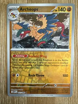 Archeops 051/086 Reverse Holo Rare - Pokemon TCG White Flare - NM - Image 1
