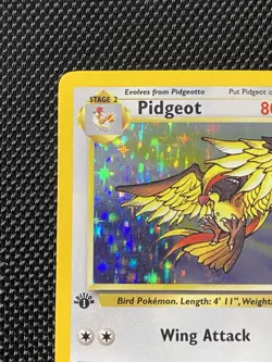 1999 Pokemon TCG Pidgeot Jungle Set 8/64 WotC 1st Edition Holo Rare LP+ - Image 2