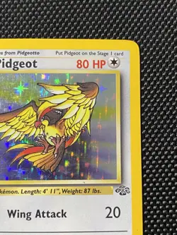 1999 Pokemon TCG Pidgeot Jungle Set 8/64 WotC 1st Edition Holo Rare LP+ - Image 3