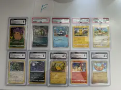 10 PSA CGC Graded Pokemon Lot Umbreon Charizard McDonald’s Pikachu ETB Promo UPC - Image 1