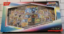 Pokemon Prismatic Evolutions Lucario/Tyranitar ex Premium Collection Box -SEALED - Image 1