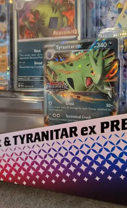 Pokemon Prismatic Evolutions Lucario/Tyranitar ex Premium Collection Box -SEALED - Image 5