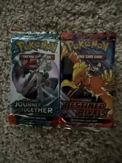POKEMON SCARLET & VIOLET LOT 16 BOOSTER PACKS 8 DESTINED RIVALS 8 Journey - Image 1