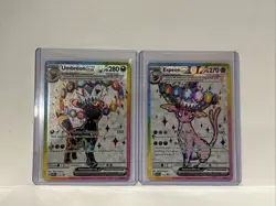 Pokemon TCG Umbreon Ex Espeon Ex Svp 175 176 Promo Pair NM Prismatic Evolution - Image 1