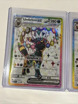 Pokemon TCG Umbreon Ex Espeon Ex Svp 175 176 Promo Pair NM Prismatic Evolution - Image 2