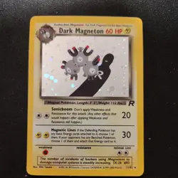 2000 Pokemon Team Rocket Dark Magneton 11/82 Holo LP+ NM with SWIRL - Image 1