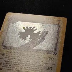 2000 Pokemon Team Rocket Dark Magneton 11/82 Holo LP+ NM with SWIRL - Image 3