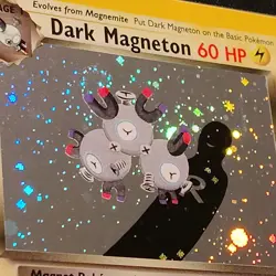 2000 Pokemon Team Rocket Dark Magneton 11/82 Holo LP+ NM with SWIRL - Image 4