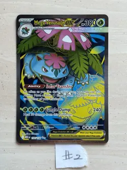 Mega Venusaur ex 155/132 Pokemon TCG Mega Evolution Full Art Rare - Image 3
