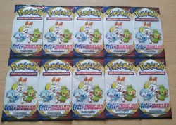 LOT DE 10 BOOSTER ECHANTILLON PACK LOISIR CARTE POKEMON NEUF EPEE ET BOUCLIER 1 - Image 1