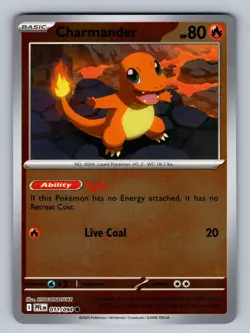 Charmander 011/094 Reverse Holo ME02: Phantasmal Flames NM Pokemon TCG - Image 1