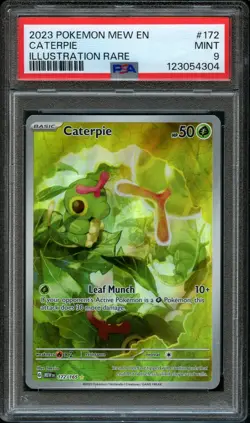 2023 POKEMON JAPANESE SV2A-POKEMON 151 ART RARE #172 CATERPIE PSA 9 MINT - Image 1