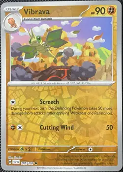 Vibrava 105/191 Sv08: Surging Sparks Reverse Holo - Pokemon Card - Image 1