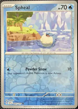 Spheal 043/191 Sv08: Surging Sparks Reverse Holo - Pokemon Card - Image 1