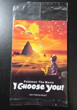 Pokemon the Movie I Choose You Promo Sealed Pack - Ash's Pikachu Promo Card - Image 1