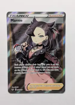 Marnie 200/202 NM Full Art Sword & Shield Base Set Pokemon TCG Card - Image 1