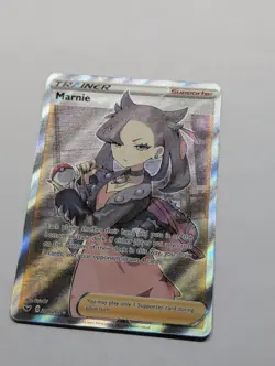 Marnie 200/202 NM Full Art Sword & Shield Base Set Pokemon TCG Card - Image 2