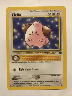 CLEFFA Pokemon Card - WOTC Promo - Black Star - #31 - NM - Image 1