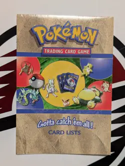 Vintage Pokemon Trading Card Game Card Lists Insert Excellent Condition 1999 - Image 1