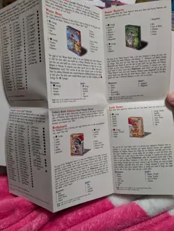 Vintage Pokemon Trading Card Game Card Lists Insert Excellent Condition 1999 - Image 5
