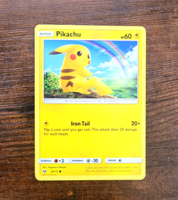 Pokemon Card S&M Shining Legends Pikachu 28/73 LP - Image 1