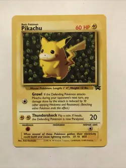 Pokemon "Ivy" PIKACHU Card BLACK STAR PROMO Set #1 Wizard of the Coast League - Image 1