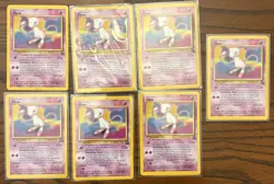 2000 Pokemon MEW #8 Non Holo BLACK STAR PROMO Set x 7 Cards Lot Rare WotC LP - Image 1