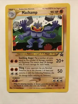 Machamp - 43 - Pokemon Wizards Black Star Promo Card NM - Image 1