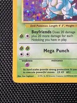 Nidoqueen Holo - Jungle 7/64 - Vintage Pokemon Card 1999 - LP/NM - Image 5