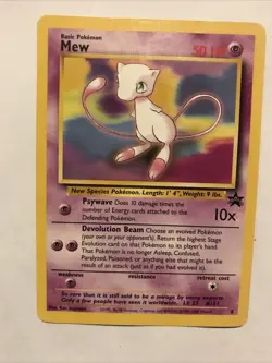 Mew # 8 - Black Star Promo - Pokemon Card Vintage WOTC - Image 1