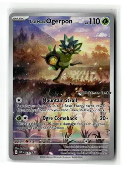 Pokemon SV: Black Star Promo Cards #123 Teal Mask Ogerpon - Image 1