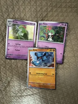 Pokemon TCG Kirlia, Ralts , Riolu Promo Cards Collector Chest 2025 - Image 1