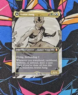 Avatar Aang NM Borderless MTG Avatar: The Last Airbender TLA Unplayed Magic - Image 1
