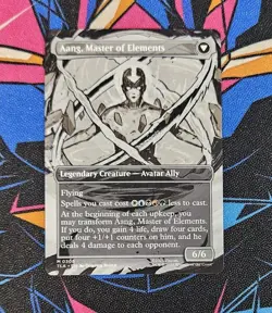 Avatar Aang NM Borderless MTG Avatar: The Last Airbender TLA Unplayed Magic - Image 2