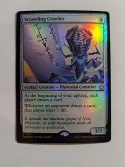 Scrawling Crawler Foundations - Near Mint Foil MtG 0132 - Image 1