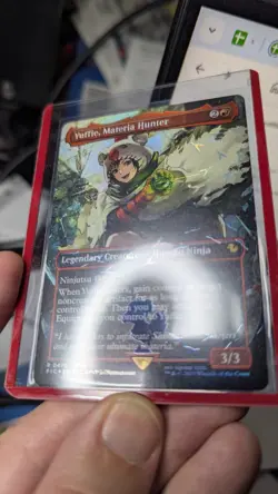 1x Yuffie Materia Hunter Borderless Chocobo Track Foil NM Final Fantasy MTG x1 - Image 2