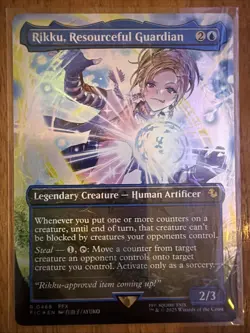 Rikku, Resourceful Guardian Borderless Chocobo Track Foil FINAL FANTASY MTG - Image 1