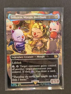 MTG Magic Final Fantasy STILTZKIN MOOGLE MERCHANT 0467 Chocobo Track Foil - Image 1