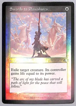 Swords to Plowshares - Retro Frame - Foil - 275 - Dominaria Remastered (DMR) MTG - Image 1