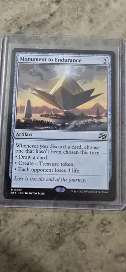 Monument to Endurance Aetherdrift Regular Artifact Rare MTG NM - Image 1